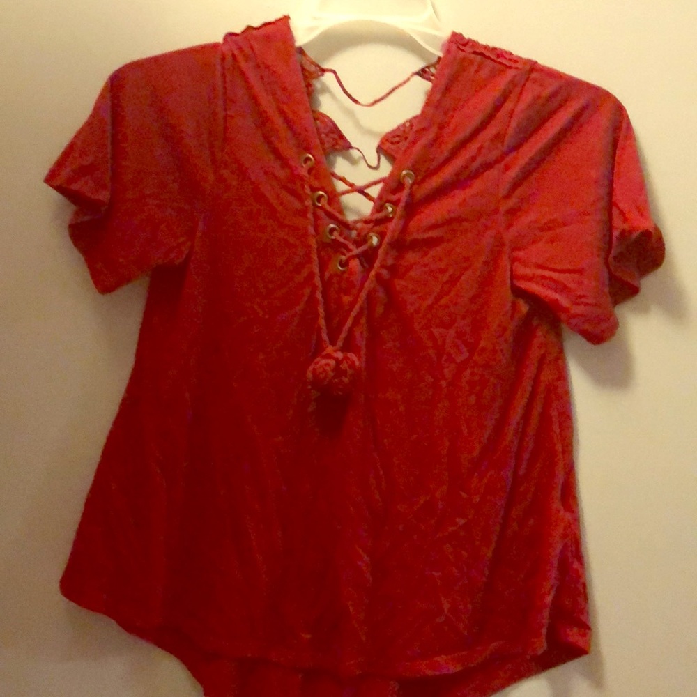 Medium Hint of Mint Crocheted Shirt